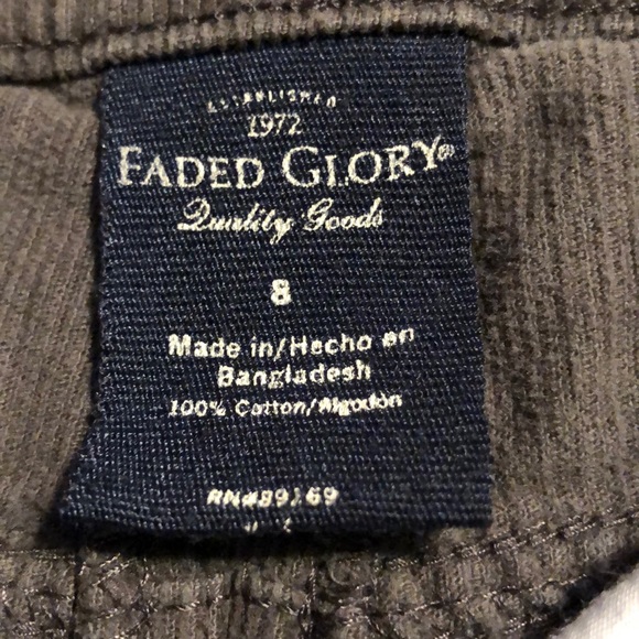 Faded Glory gray corduroy mini skirt - Picture 3 of 4